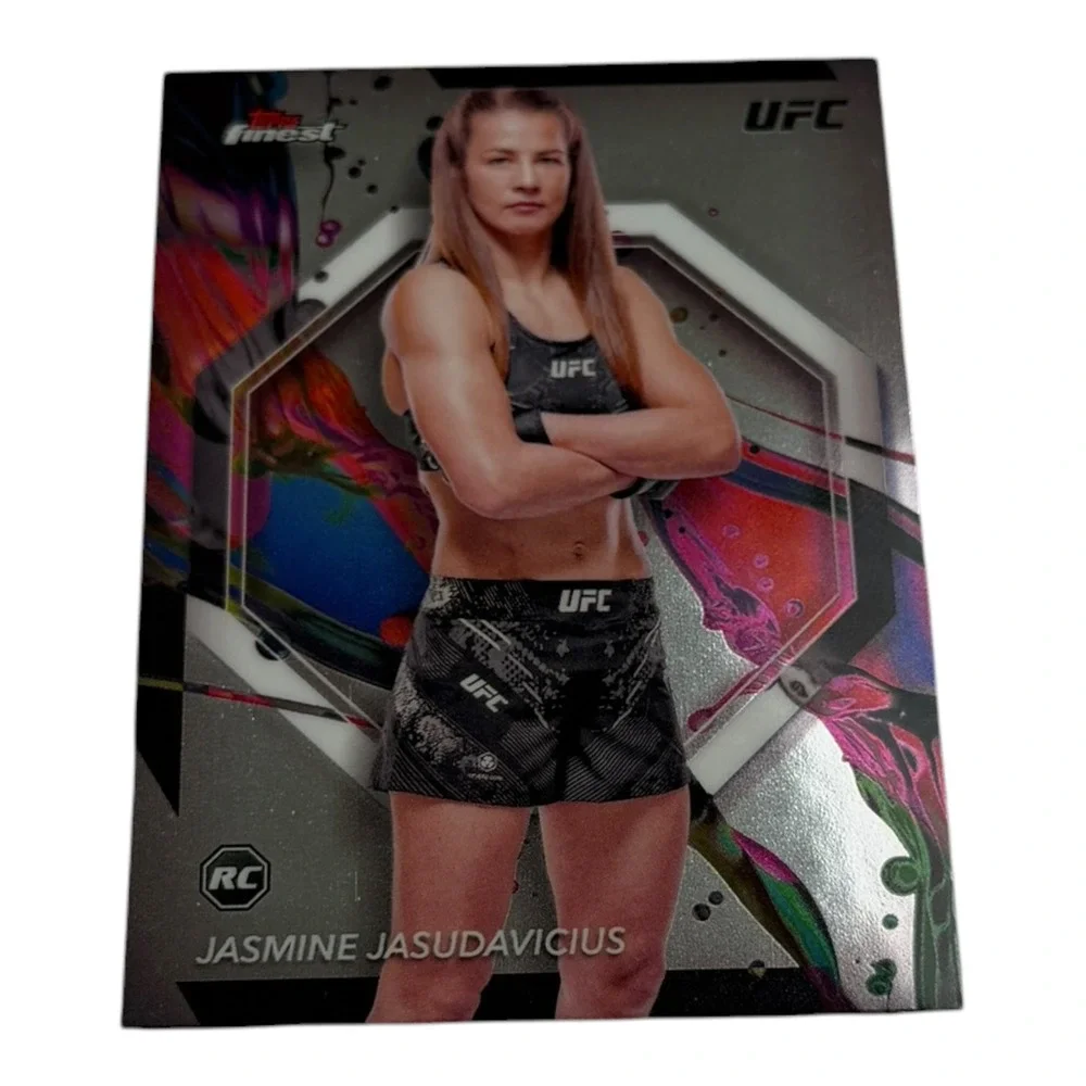 2024 Topps Finest UFC Jasmine Jasudavicius Rookie Card RC #23 Common Refractor